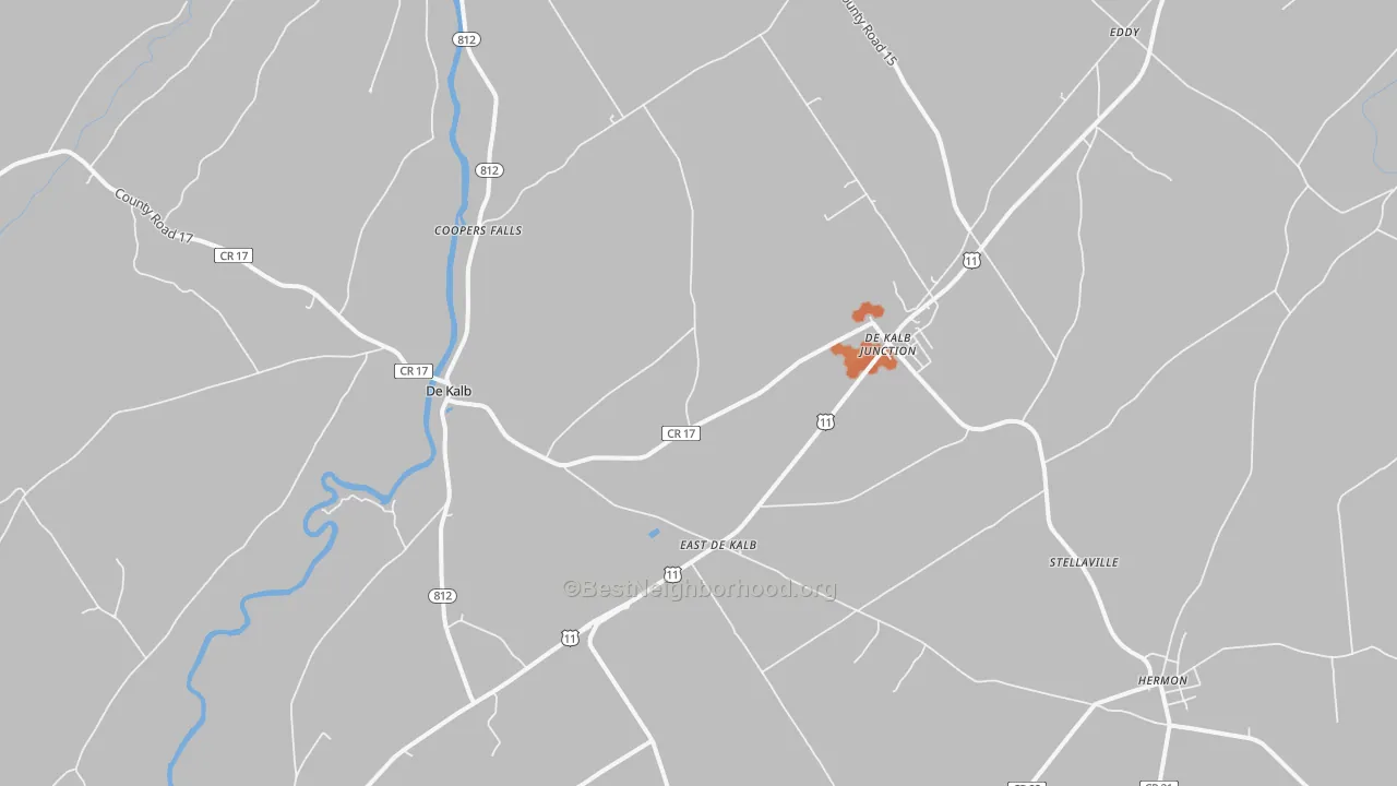 Bike Grade map of 13630, NY