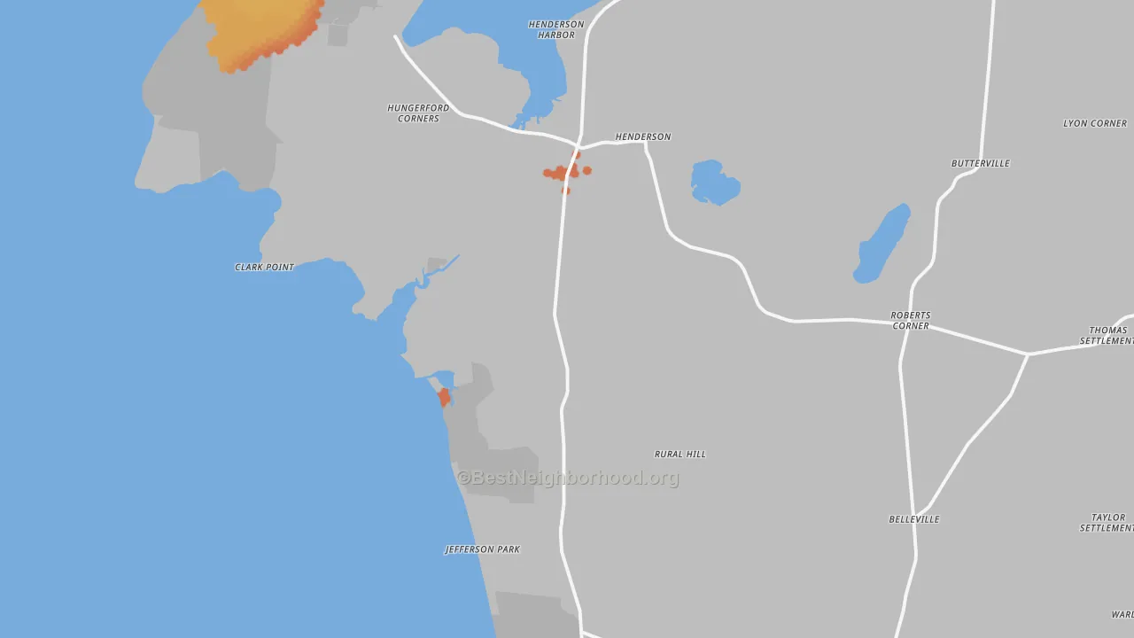 Bike Grade map of 13650, NY