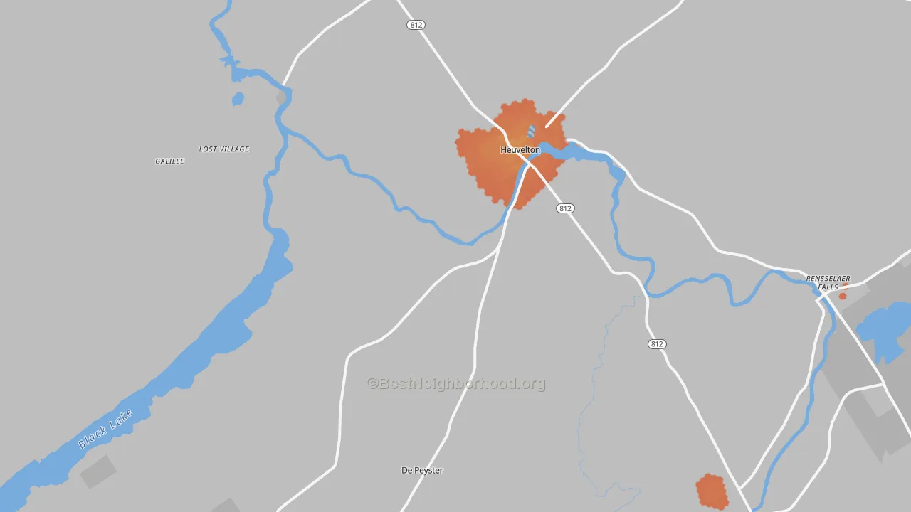 Bike Grade map of 13654, NY