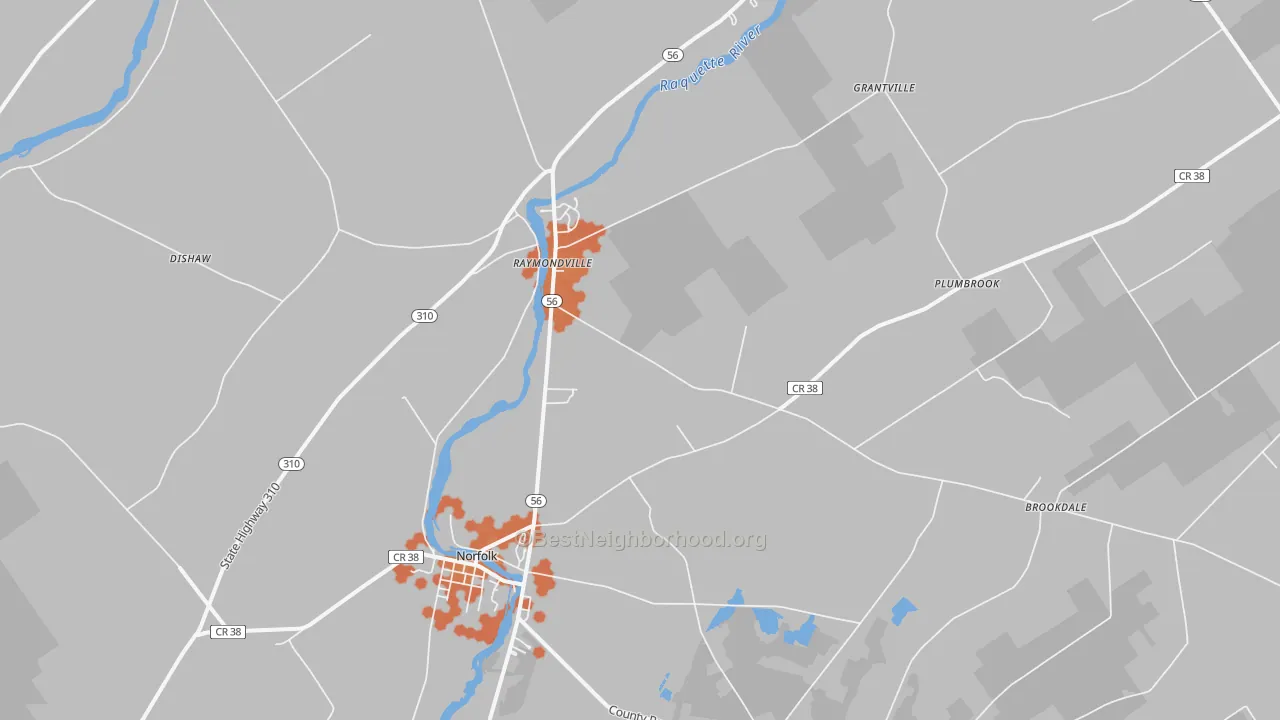 Bike Grade map of 13667, NY