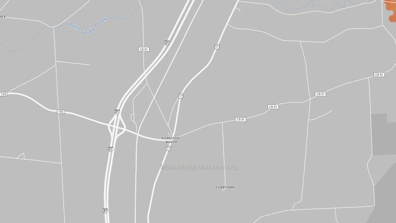 Bike Grade map of 13674, NY