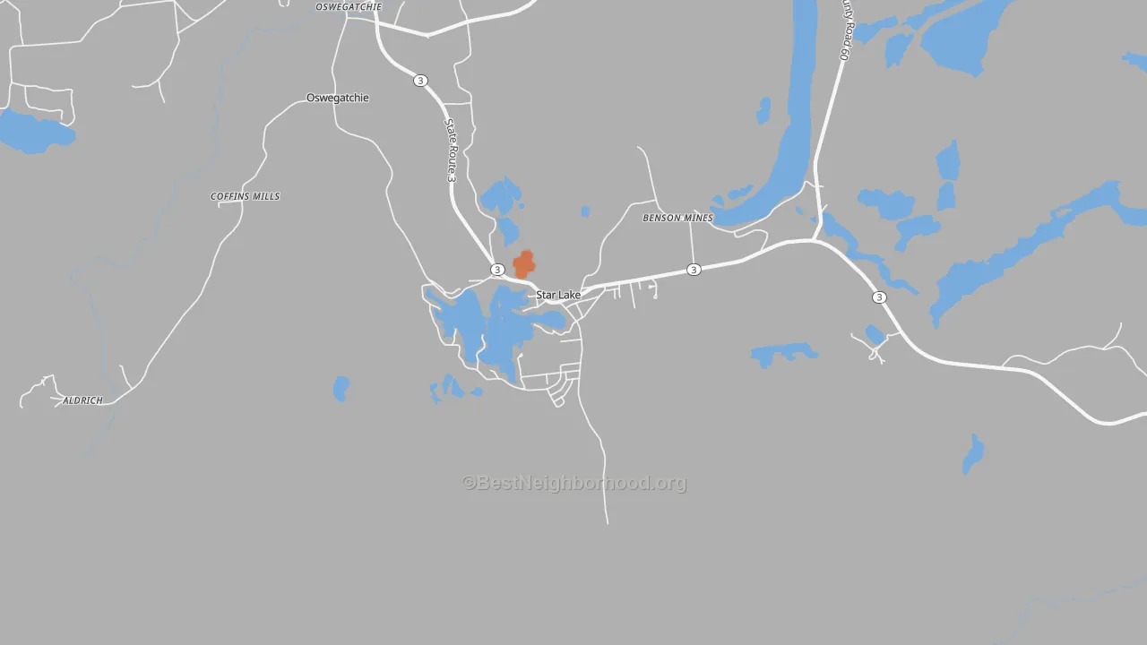 Bike Grade map of 13690, NY