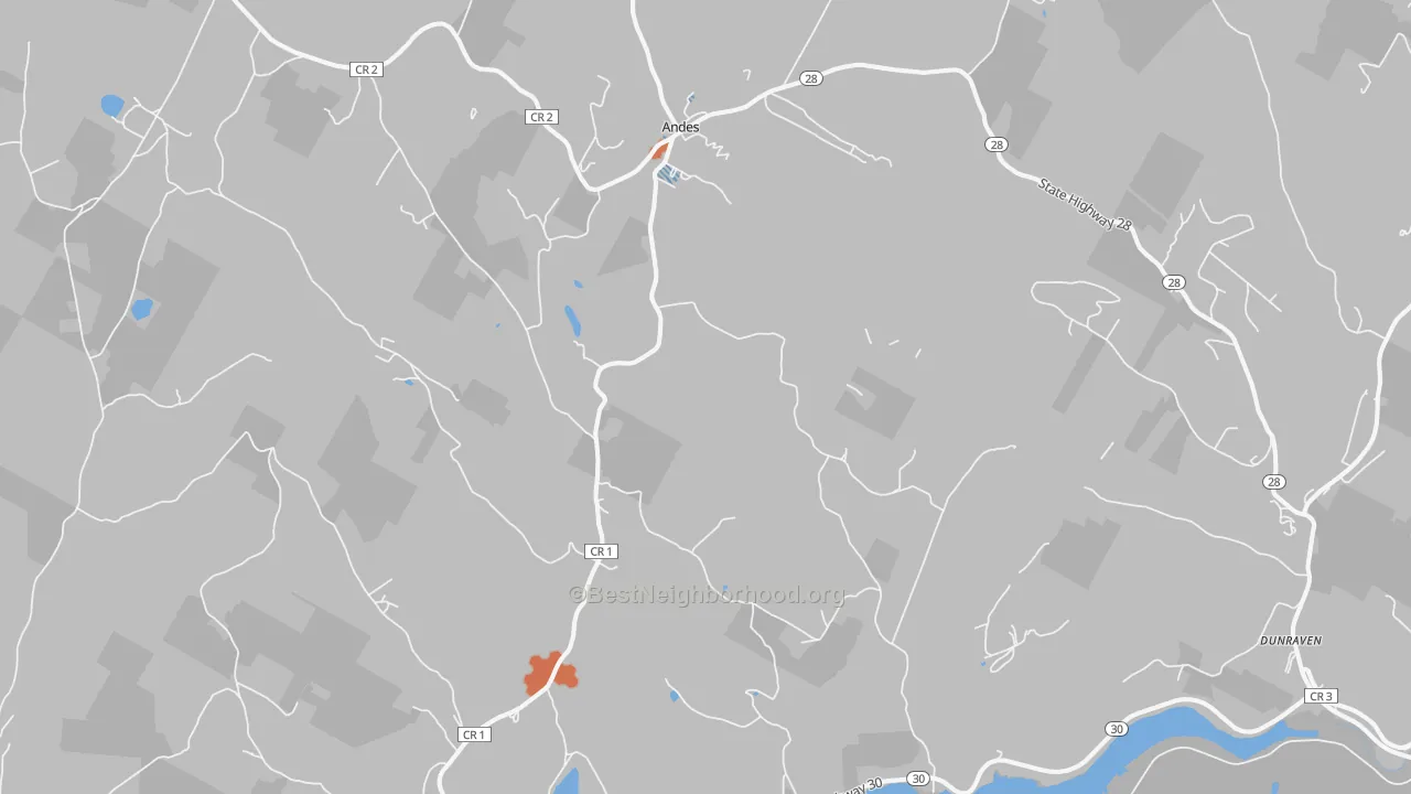 Bike Grade map of 13731, NY