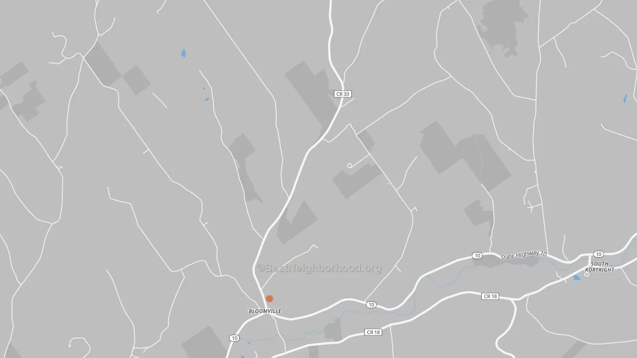Bike Grade map of 13739, NY