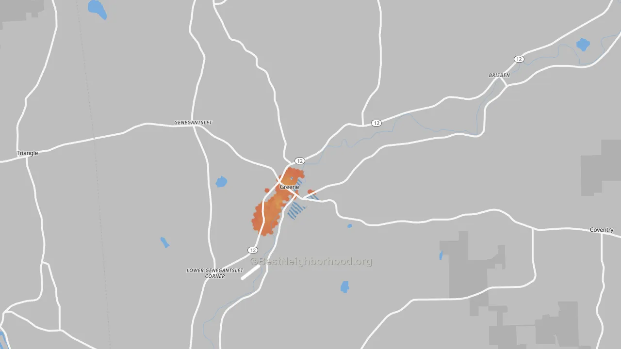Bike Grade map of 13778, NY