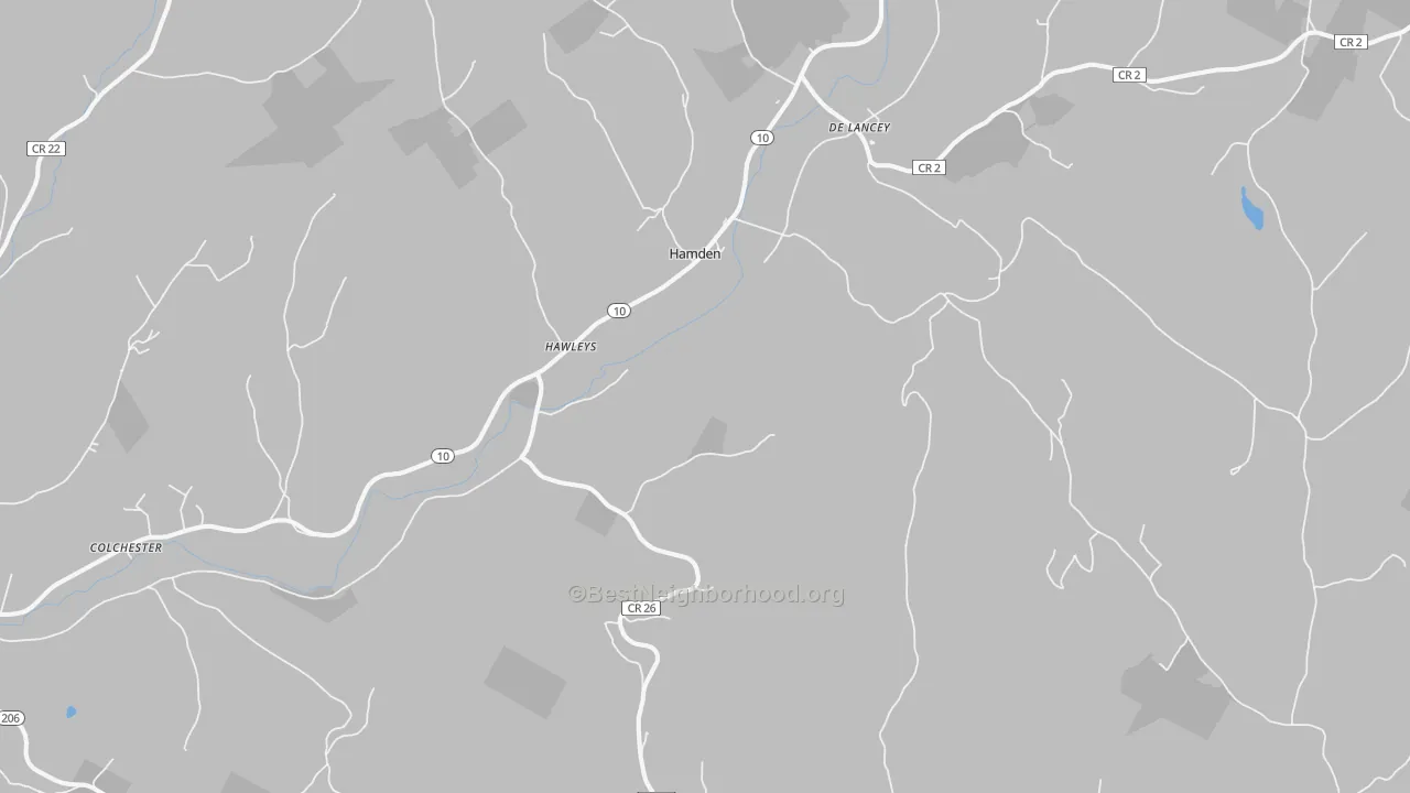 Bike Grade map of 13782, NY