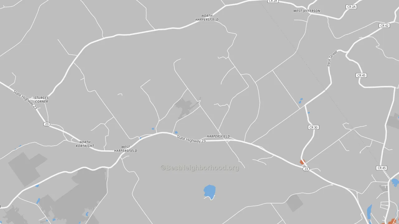 Bike Grade map of 13786, NY