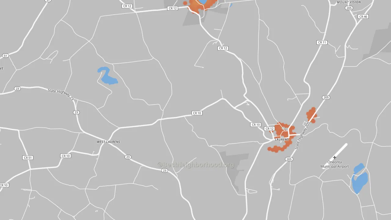 Bike Grade map of 13796, NY