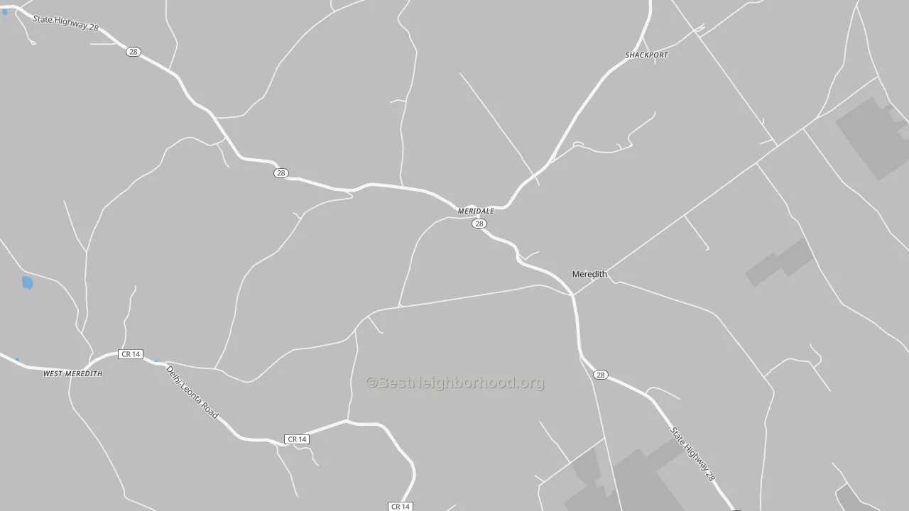 Bike Grade map of 13806, NY
