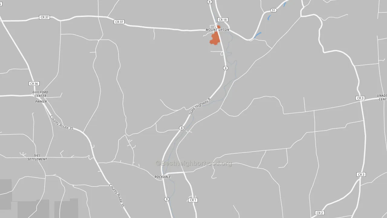 Bike Grade map of 13809, NY