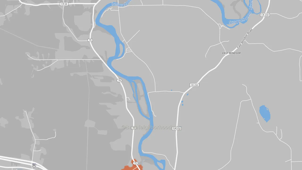 Bike Grade map of 13826, NY