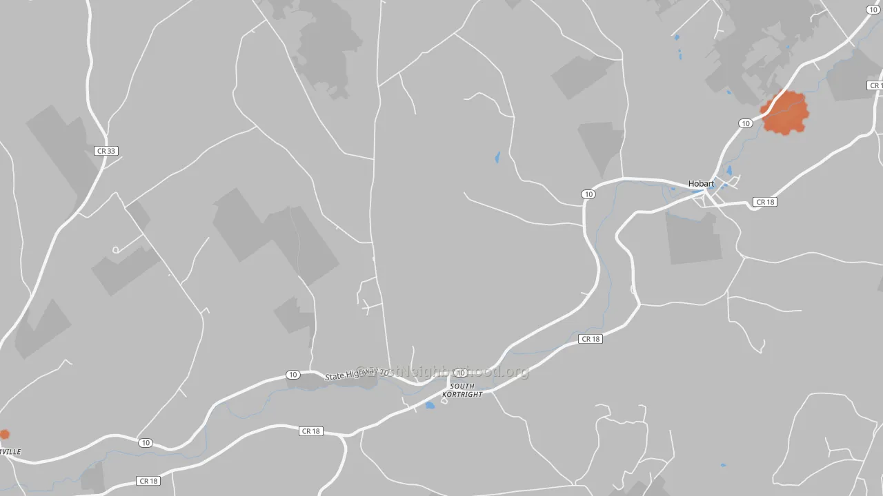 Bike Grade map of 13842, NY