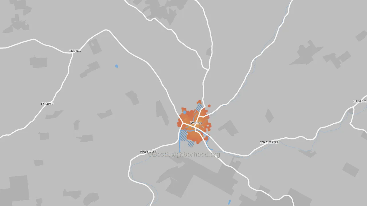 Bike Grade map of 13856, NY