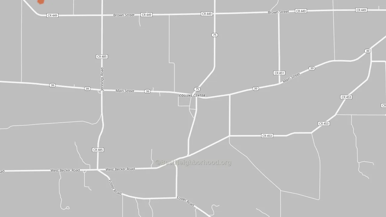Bike Grade map of 14035, NY