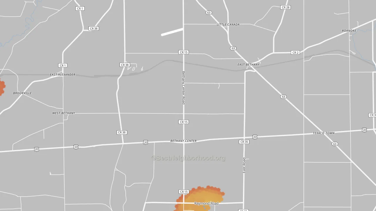 Bike Grade map of 14054, NY