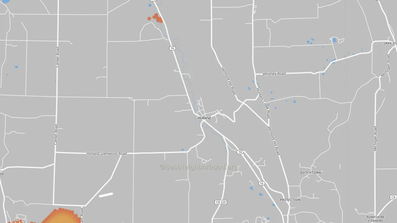 Bike Grade map of 14080, NY