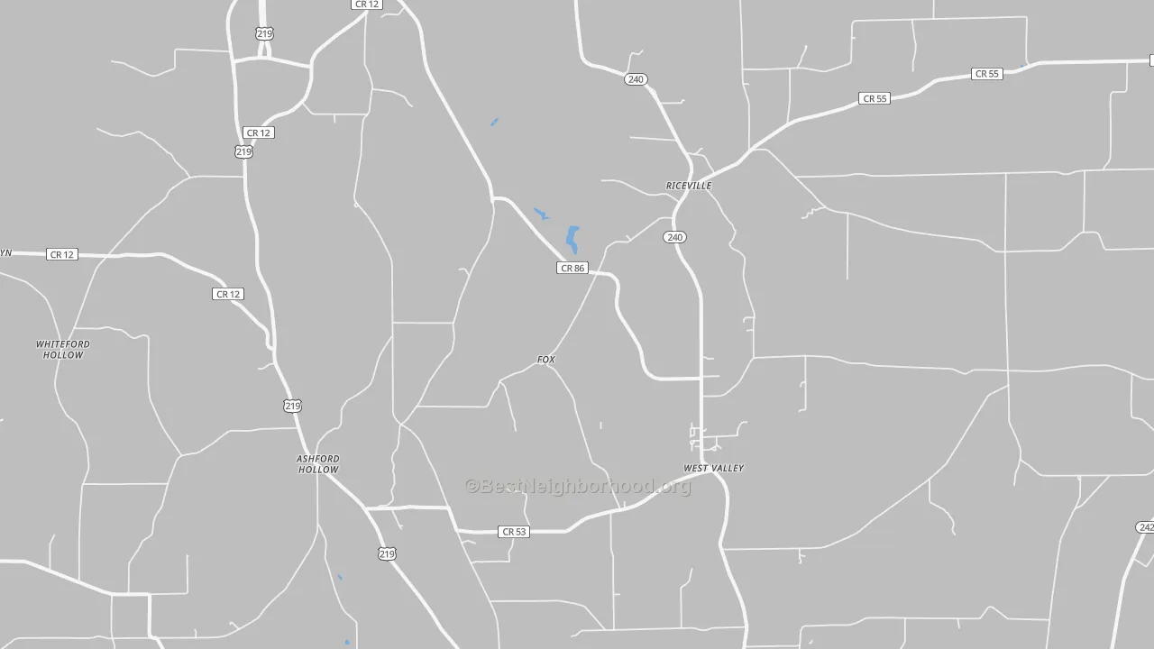 Bike Grade map of 14171, NY