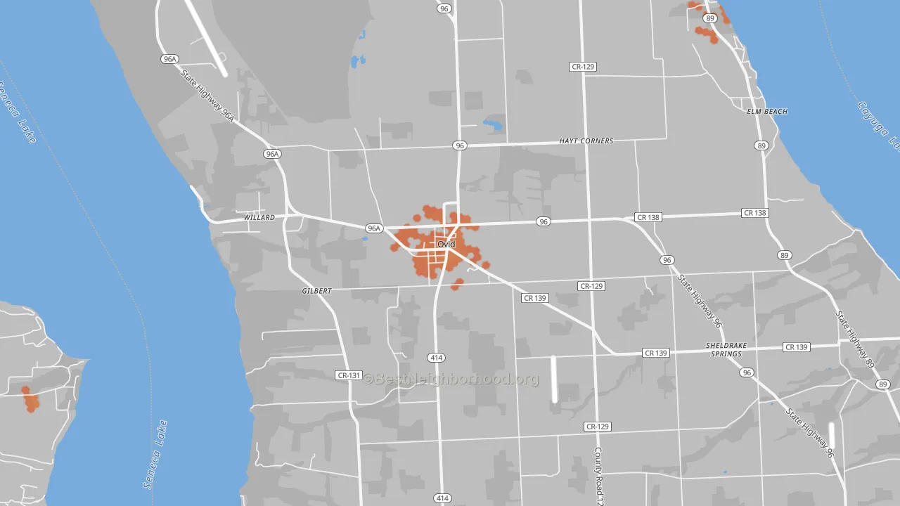 Bike Grade map of 14521, NY
