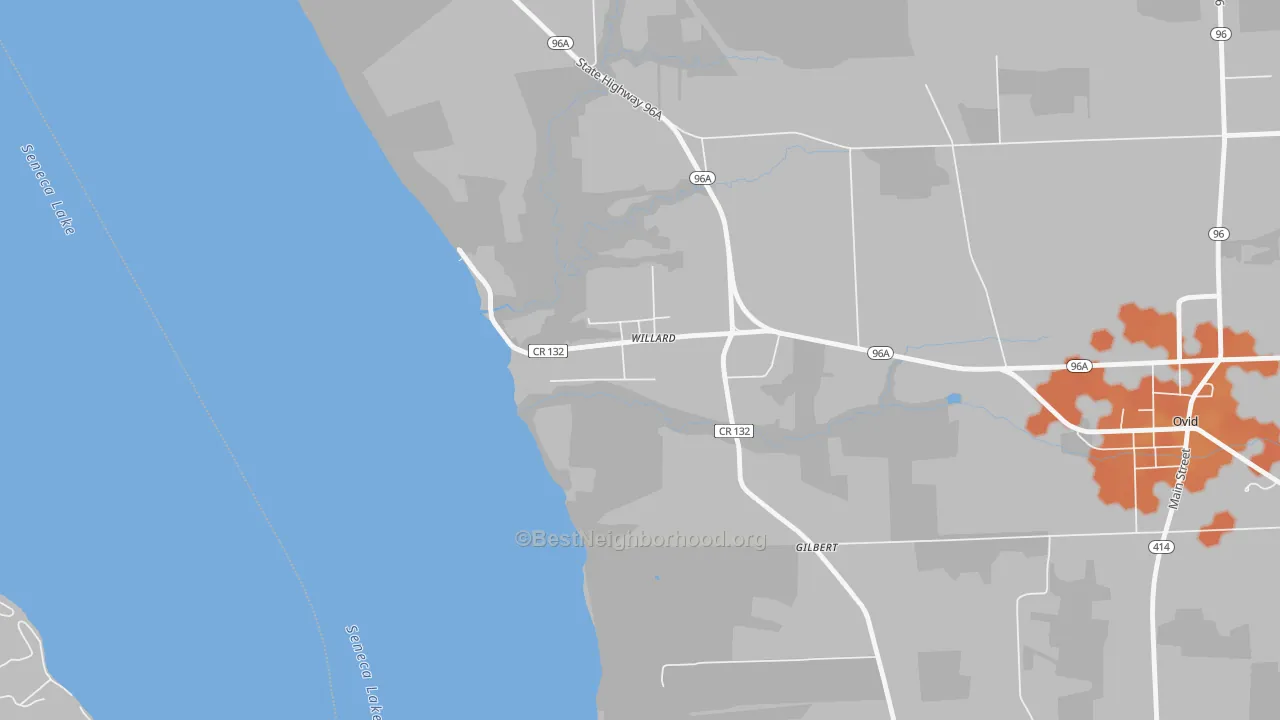 Bike Grade map of 14588, NY