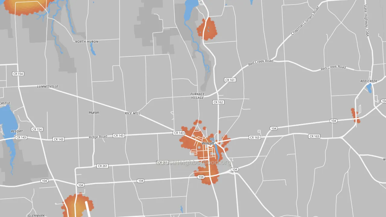 Bike Grade map of 14590, NY