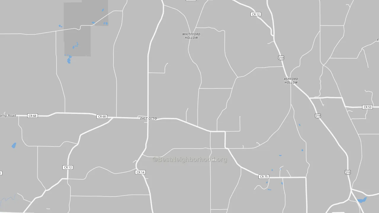 Bike Grade map of 14729, NY