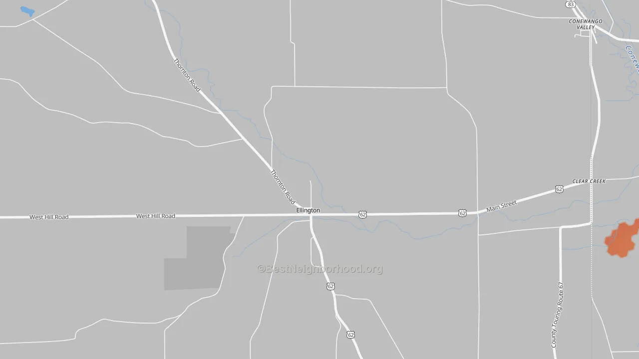 Bike Grade map of 14732, NY