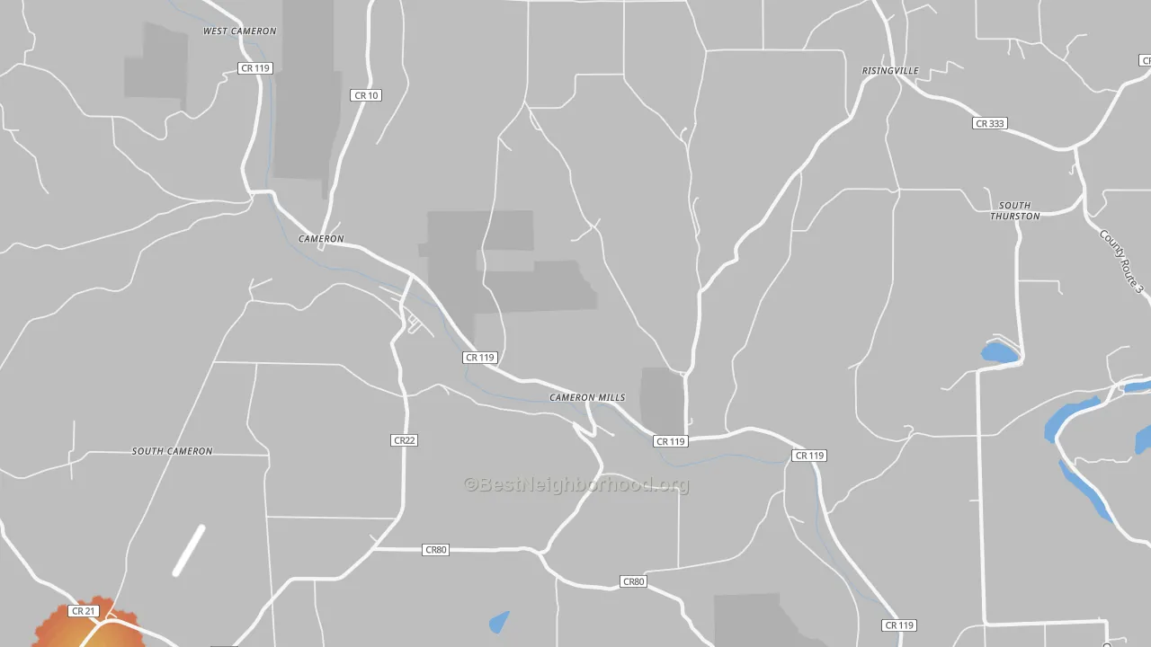 Bike Grade map of 14820, NY
