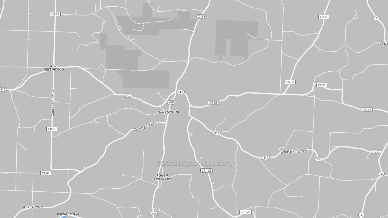 Bike Grade map of 14839, NY