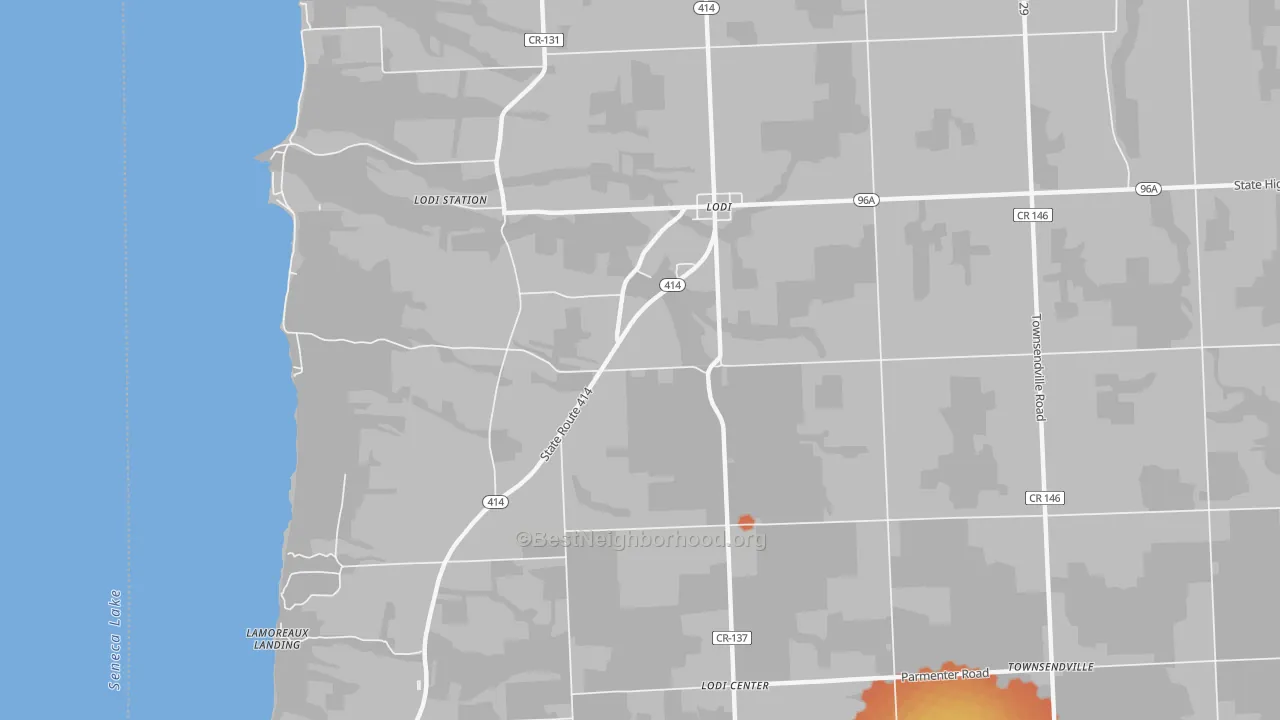 Bike Grade map of 14860, NY