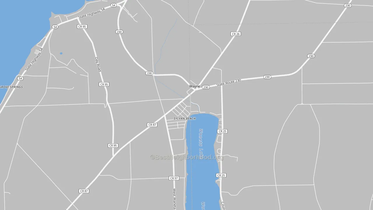 Bike Grade map of 14893, NY