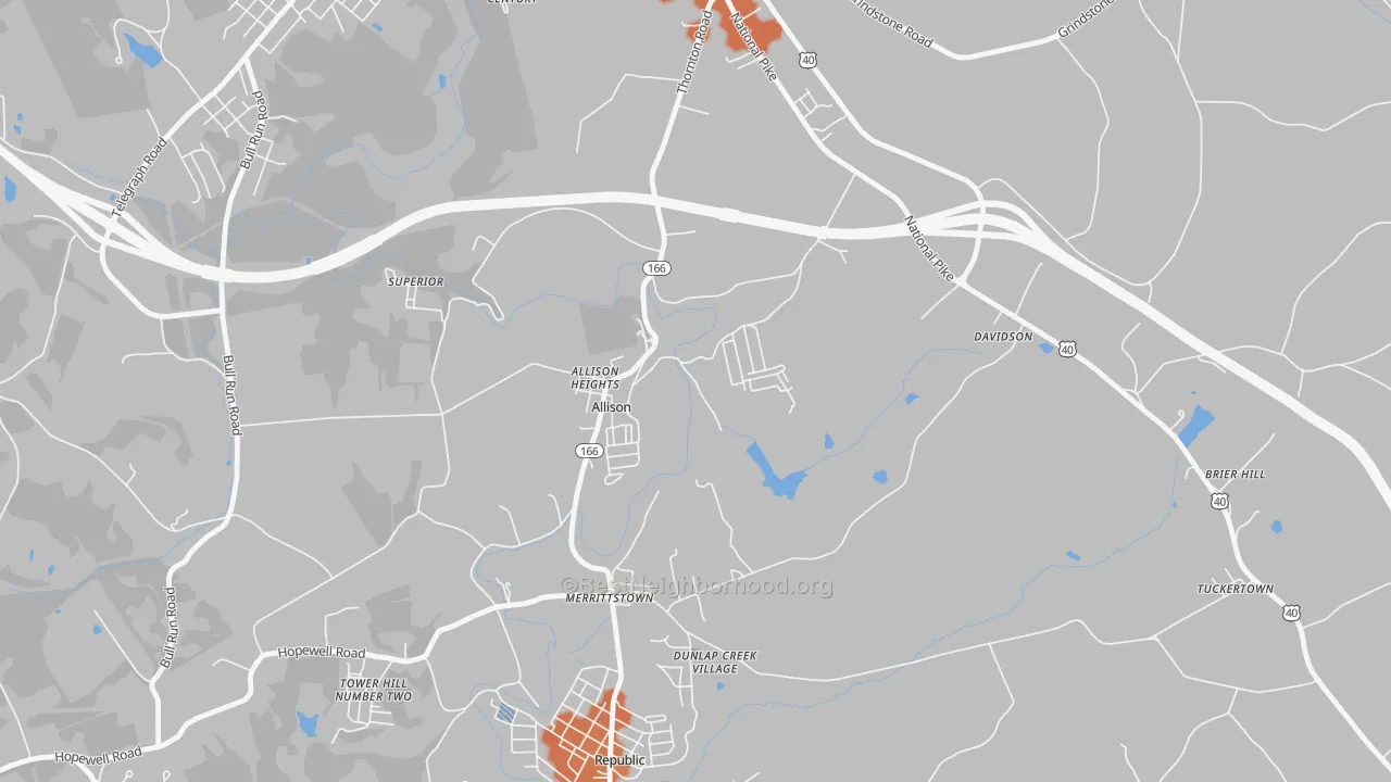 Bike Grade map of 15413, PA