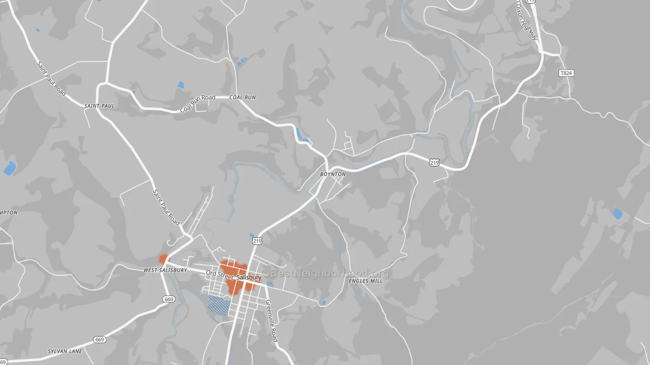 Bike Grade map of 15532, PA