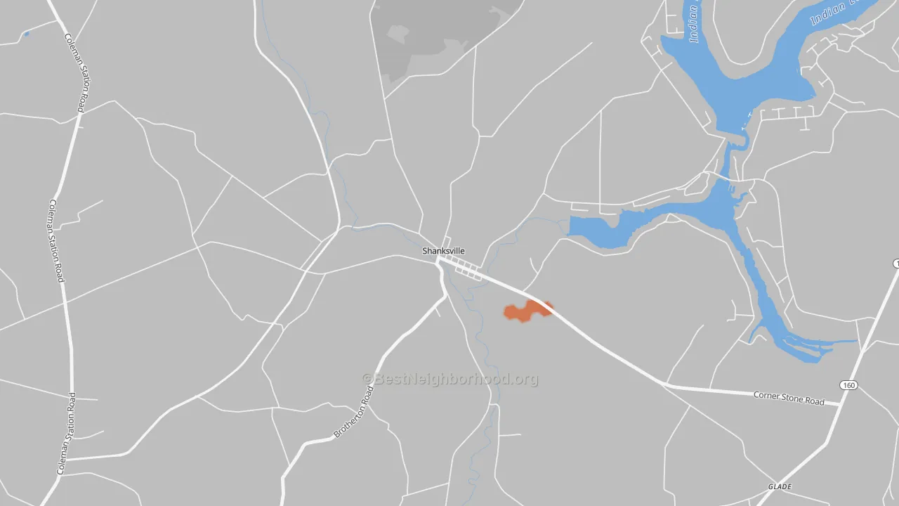 Bike Grade map of 15560, PA