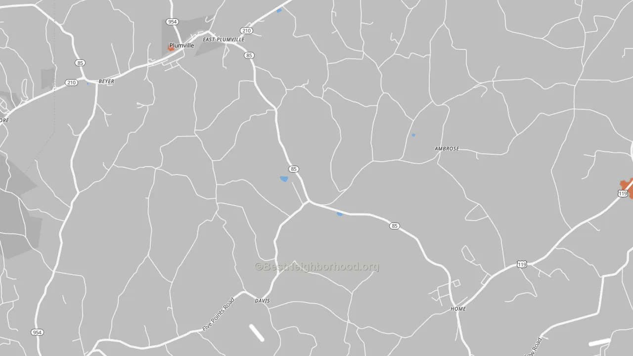 Bike Grade map of 15747, PA