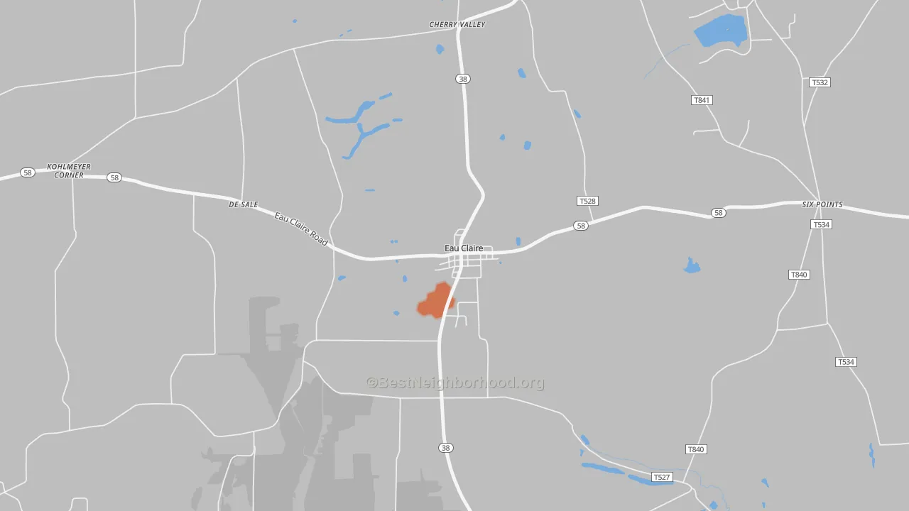 Bike Grade map of 16030, PA