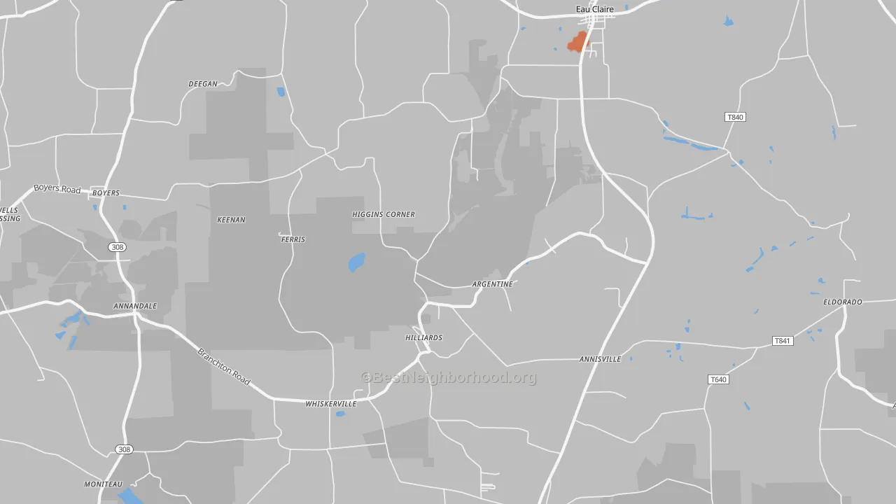 Bike Grade map of 16040, PA