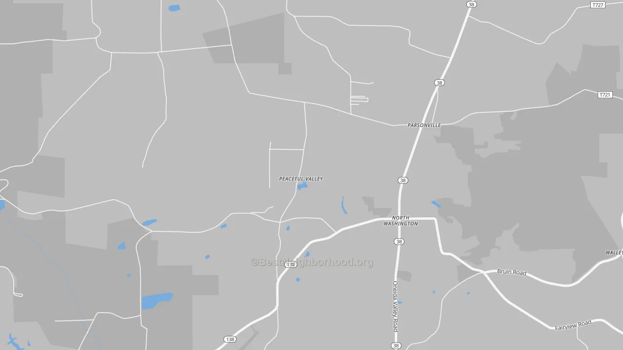 Bike Grade map of 16048, PA