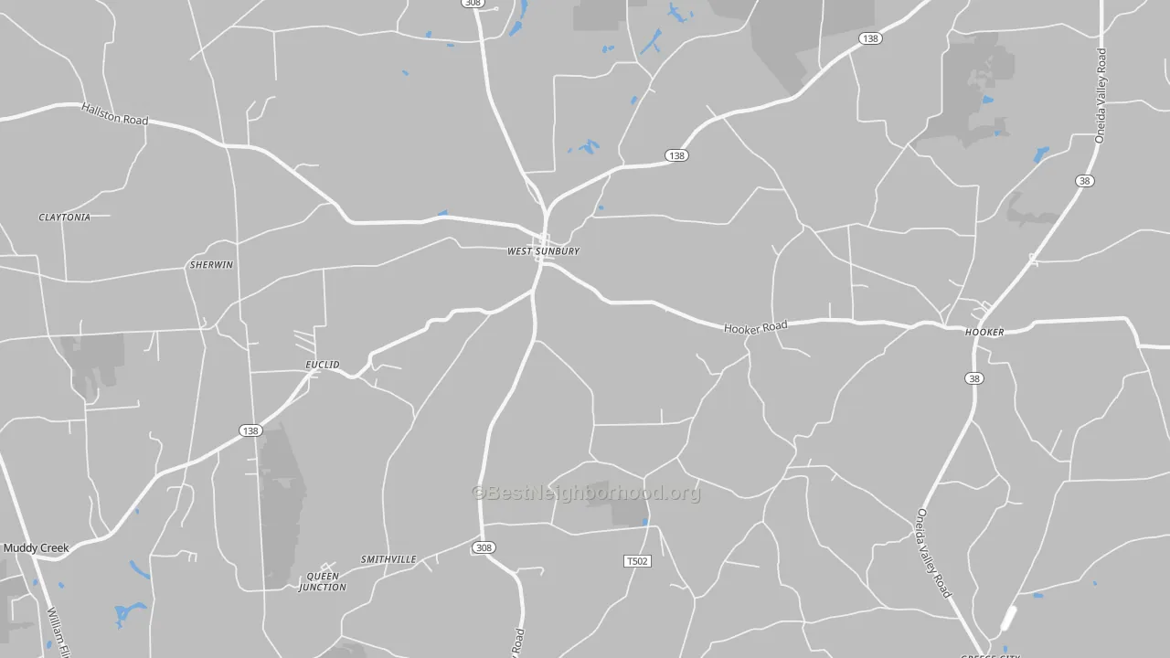Bike Grade map of 16061, PA