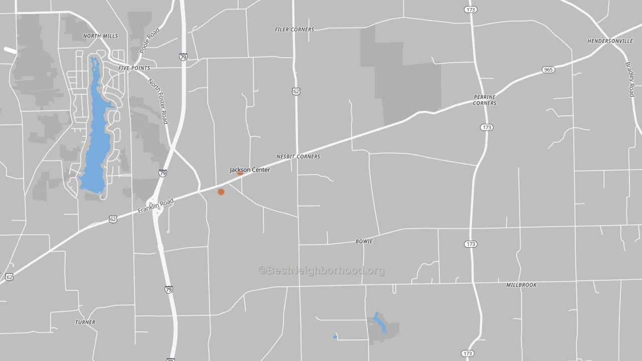 Bike Grade map of 16133, PA