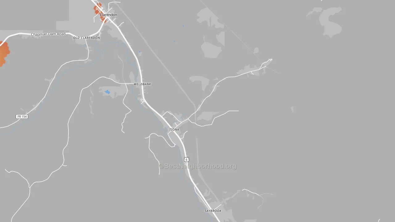 Bike Grade map of 16352, PA