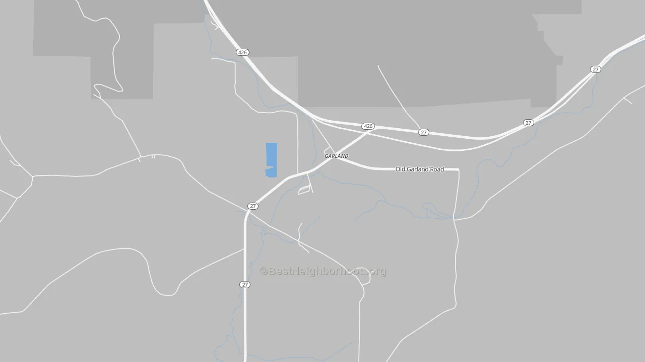 Bike Grade map of 16416, PA