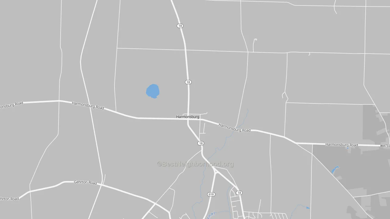 Bike Grade map of 16422, PA