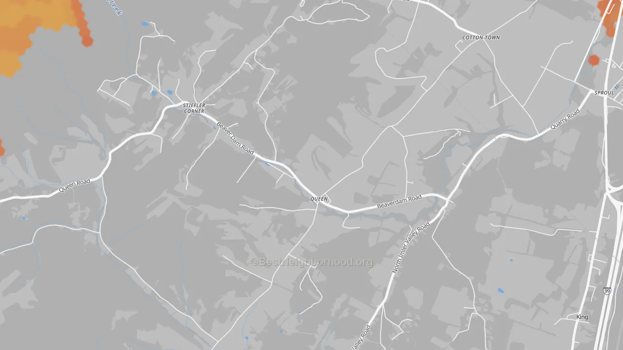 Bike Grade map of 16670, PA