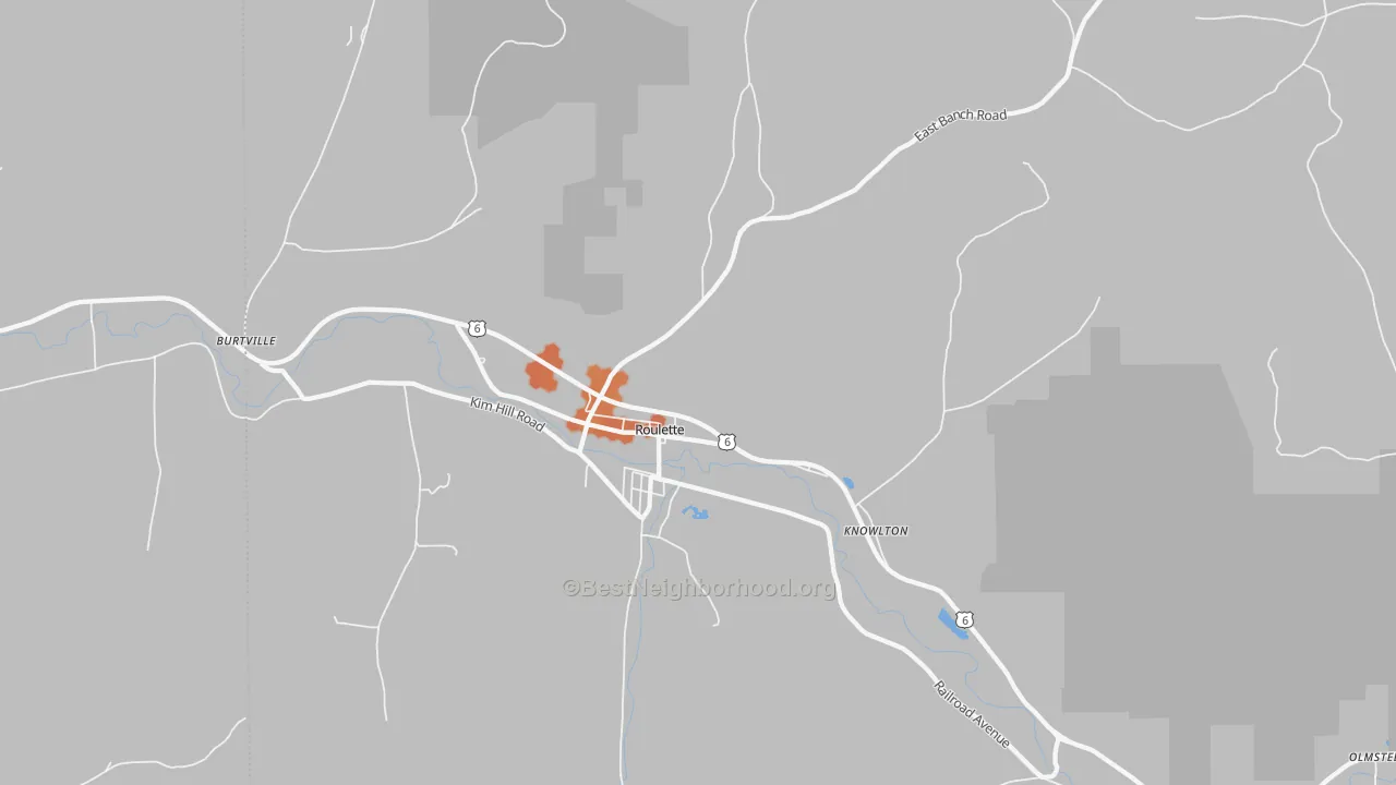 Bike Grade map of 16746, PA