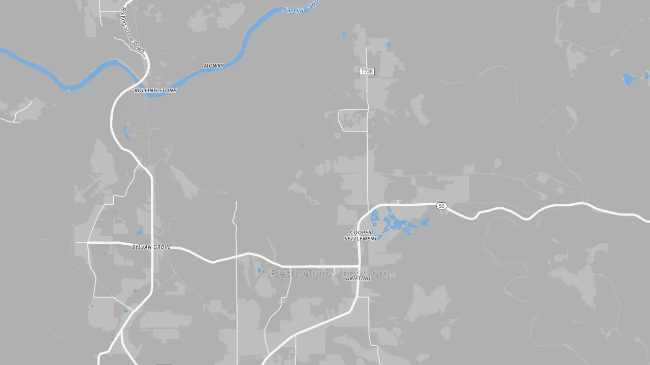 Bike Grade map of 16834, PA