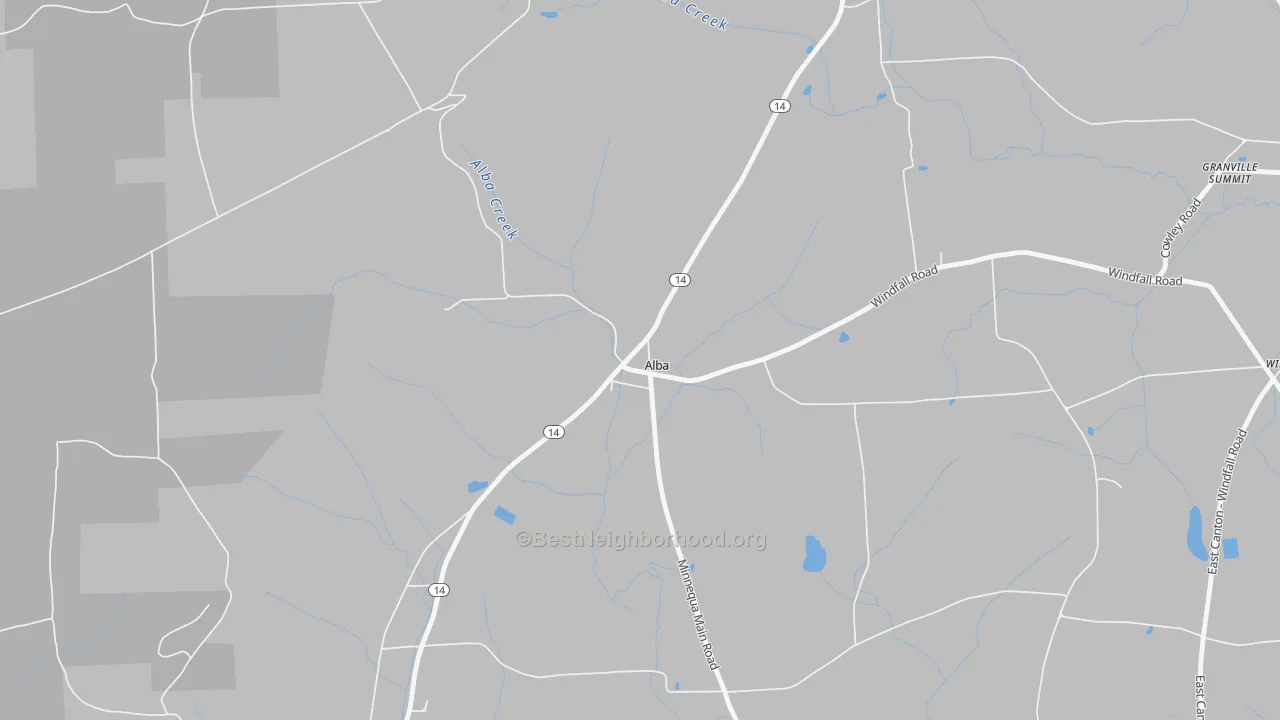 Bike Grade map of 16910, PA