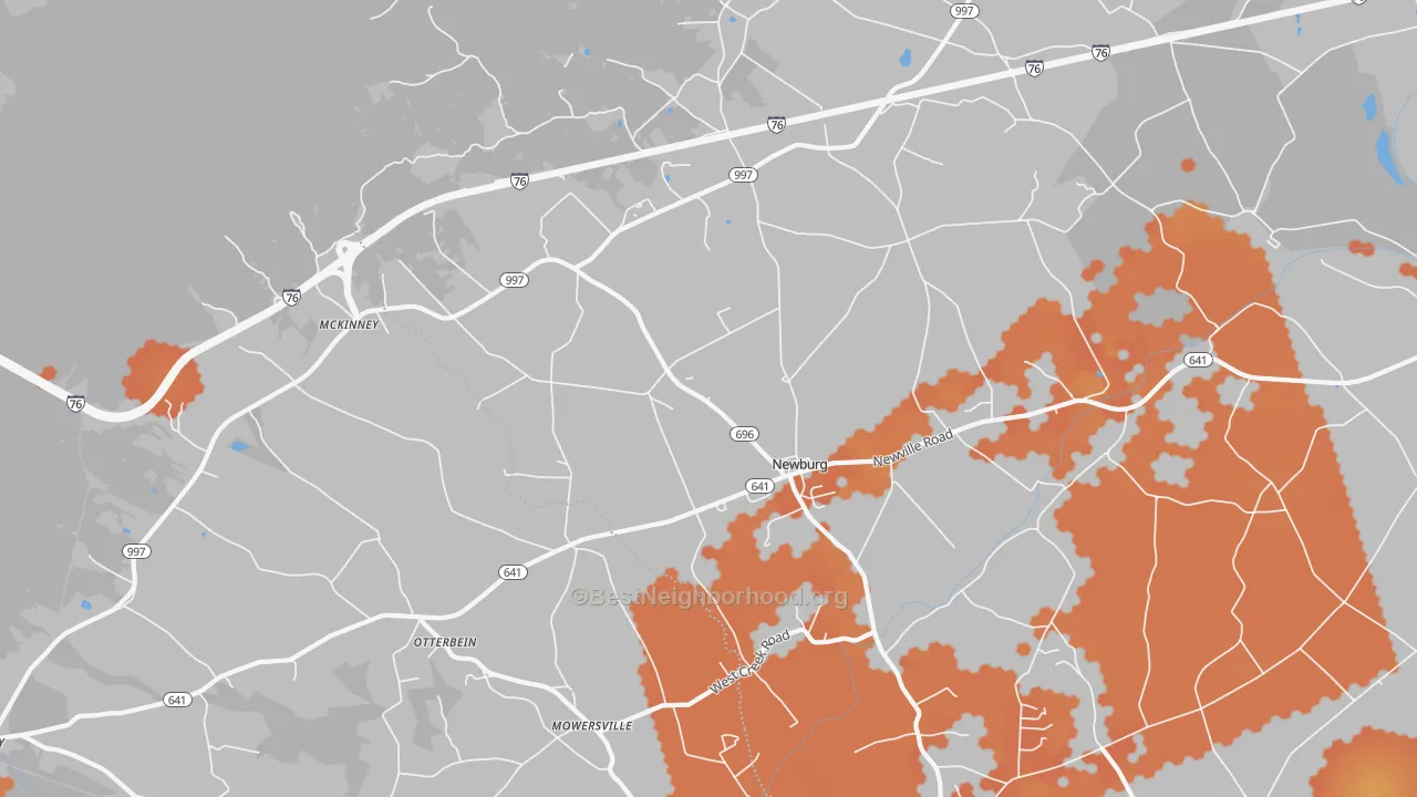 Bike Grade map of 17240, PA
