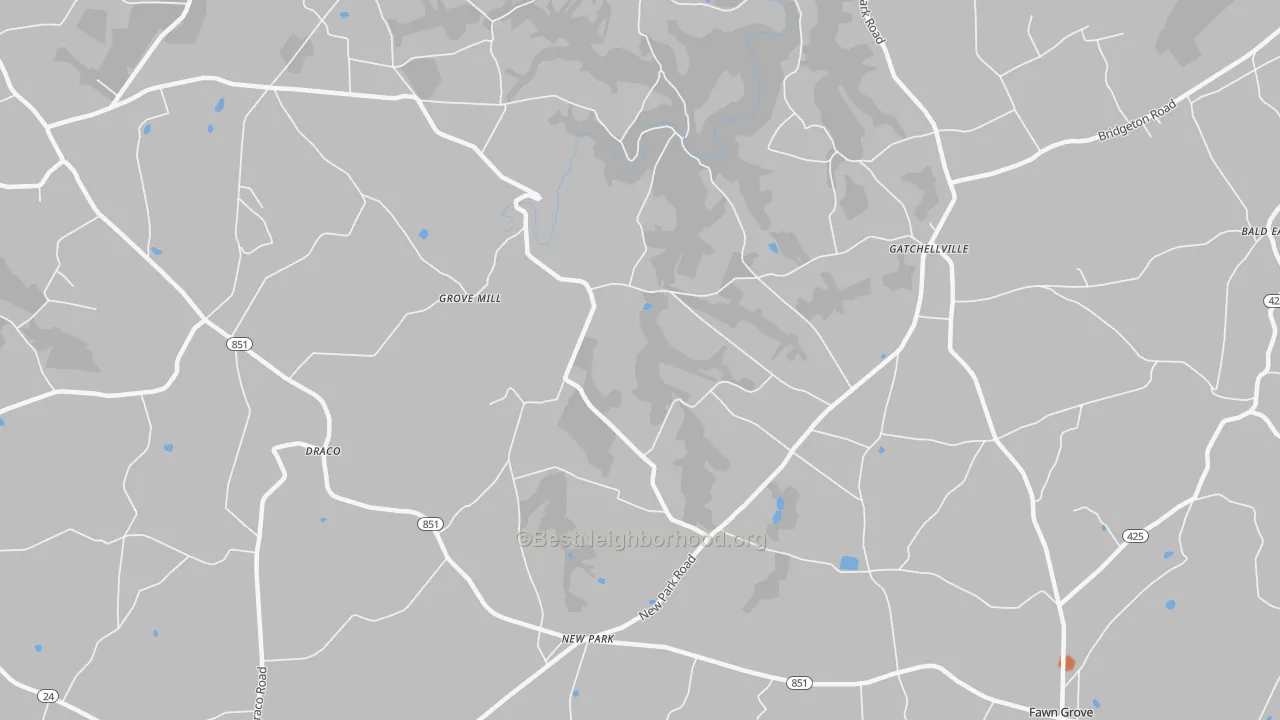 Bike Grade map of 17352, PA