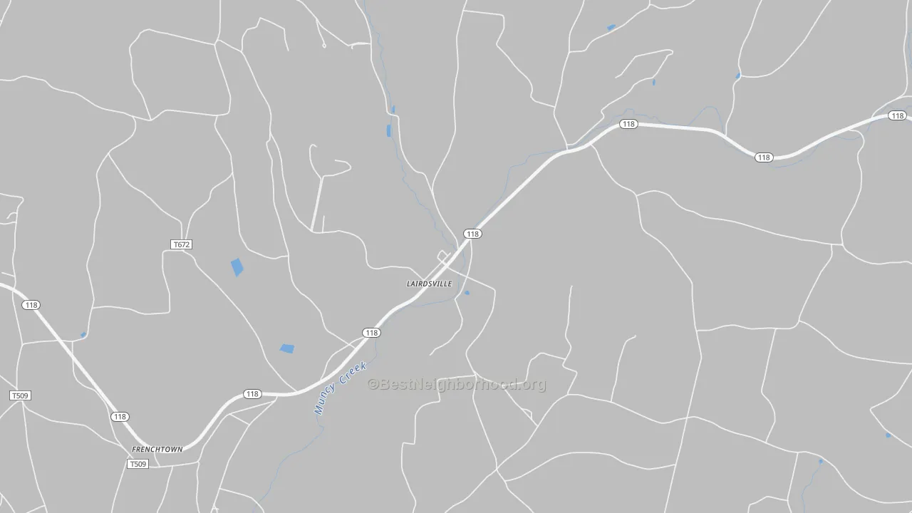 Bike Grade map of 17742, PA