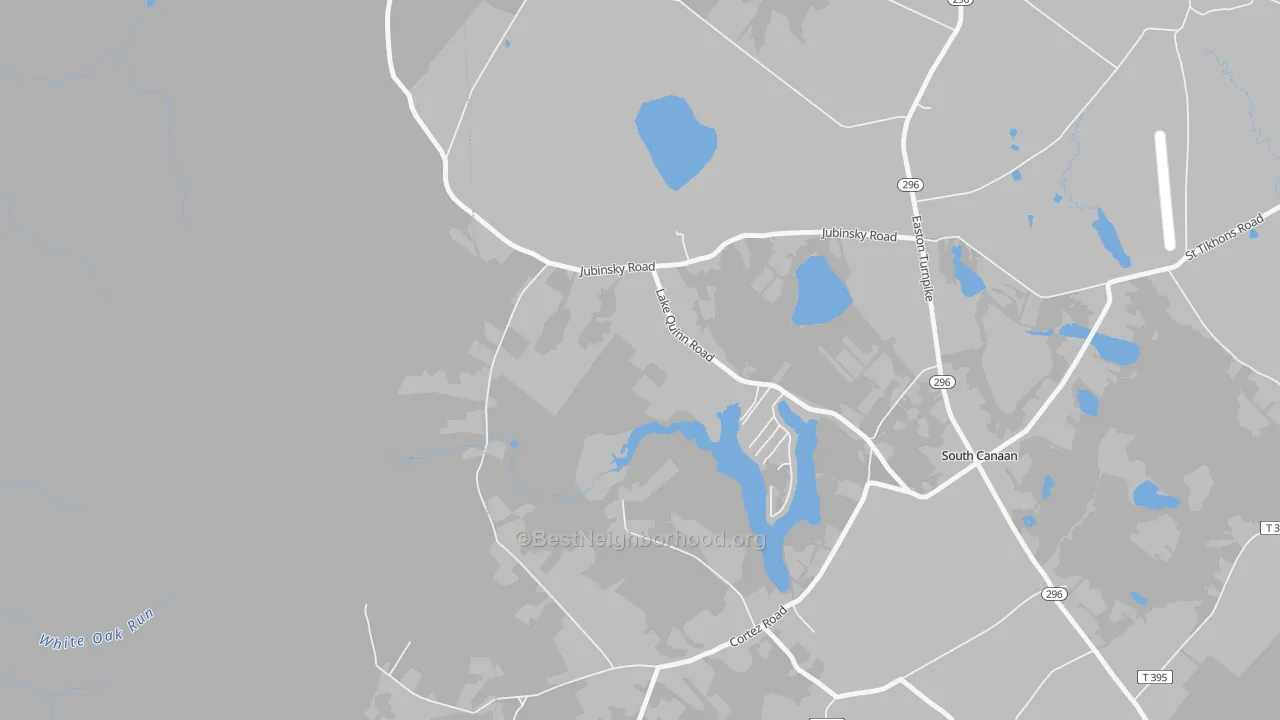 Bike Grade map of 18459, PA